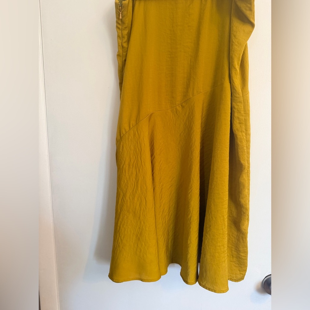 American Eagle Outfitters Mustard Yellow Slip Skirt